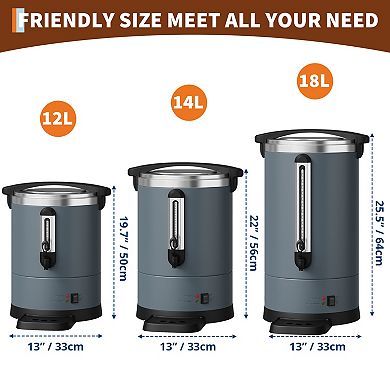 Coffee Urn, Commercial Coffee Maker, Quick Brew Hot Beverage Dispenser for Wedding, Catering
