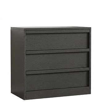 3 Drawer Nightstand with Storage, 30 in Modern End Table with Anti-Tip Design