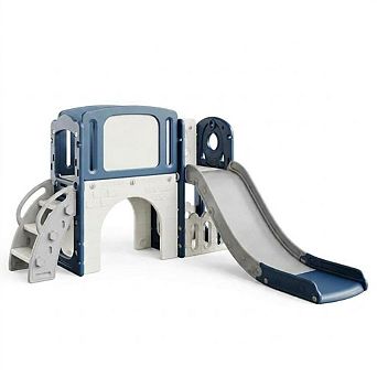 8 in 1 Toddler Slide for Toddlers 1-6, with Slide, Tunnel, Hoop for Indoor Outdoor Playset
