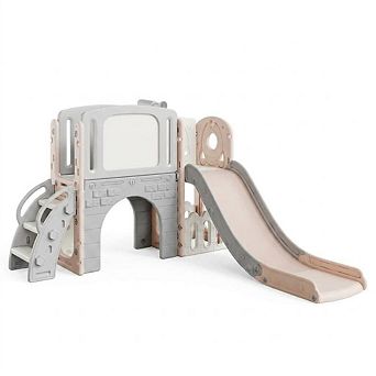 8 in 1 Toddler Slide for Toddlers 1-6, with Slide, Tunnel, Hoop for Indoor Outdoor Playset