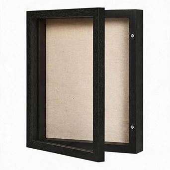 Shadow Box Frame 8.5x11 with Linen Back - Sturdy Memory Display Case of Flower, Pictures, Medals