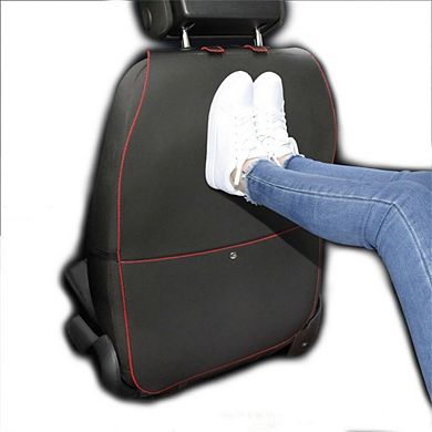 2 Pack Kick Mat Car Seat Protector Waterproof Easy Clean PU Leather Travel Organizer
