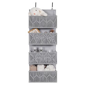 Macrame Over The Door Organizer 4 Pockets Boho Decor Storage For Bathroom Bedroom