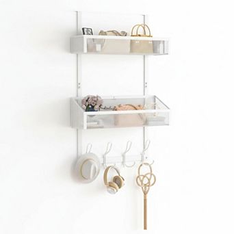 Over Door Hook Organizer Space Saving Storage Rack for Bathroom Kitchen Bedroom