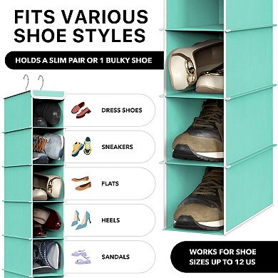 10 Shelves Hanging Organizer Closet Storage