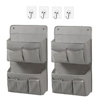 Double Layer Hanging Organizer 7 Pockets Space Saving Storage for Dorm Bathroom Kitchen
