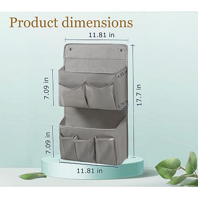 Double Layer Hanging Organizer 7 Pockets Space Saving Storage for Dorm Bathroom Kitchen
