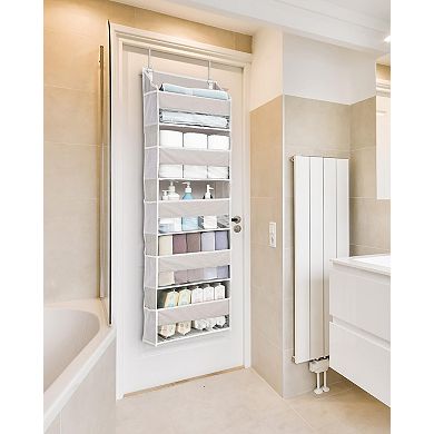 Over The Door Organizer Extra Large Hanging Storage 10 Mesh Pockets 100 Lbs Capacity Heavy