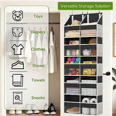 5 Tiers Over The Door Hanging Yarn Storage Organizer Large Capacity For Knitting Crochet
