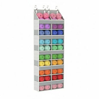 5 tier Over The Door Hanging Yarn Storage Organizer Large Capacity For Knitting Crochet