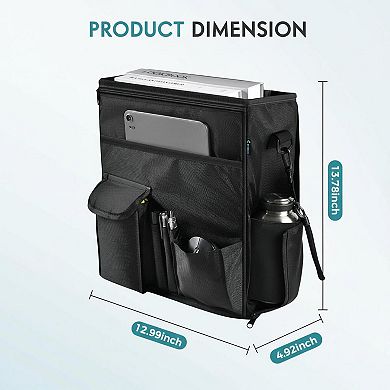 Car Front Seat Organizer 17 Laptop Holder Backseat Multi Pocket Storage Bag