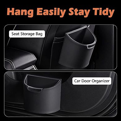 Leakproof Car Trash Can Waterproof Removable Liner Dual Layer Compact Multipurpose