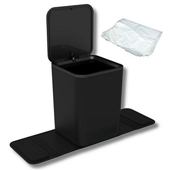 Car Trash Can 2L Compact Leakproof Stability Wings Anti Slip Base Multi Location Durable Plastic