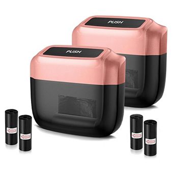 Car Trash Can with Lid, 60 Bags, Multifunctional Compact Leak-Proof Bin for Vehicle Home Office
