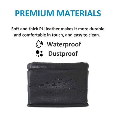 Leather Car Trash Can Luxury Organizer Leakproof Waterproof Durable AllinOne Container