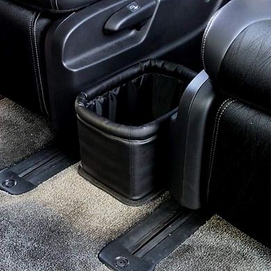 Leather Car Trash Can Luxury Organizer Leakproof Waterproof Durable AllinOne Container