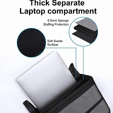 Car Front Seat Organizer Hanging Storage Multiple Pockets Laptop Compartment Durable Travel