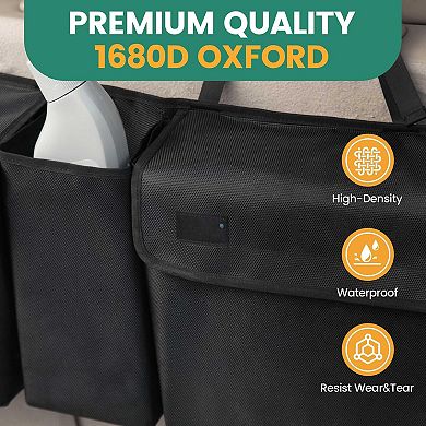Car Trunk Organizer Backseat Hanging Large Capacity 1680D Fabric Space-Saving SUV Hatchback Minivan