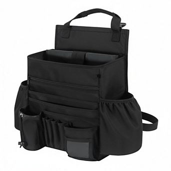 Car Seat Organizer Multi-compartment Universal Fit Front Seats 600D Oxford Large Storage Pockets
