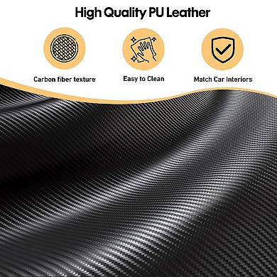 Car Seat Organizer PU Leather 11 Compartments 2 Cup Holders Front Backseat Storage