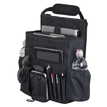 Car Front Seat Organizer Updated Laptop Tablet Storage Stable Straps Comfort Carry Durable