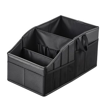 Sturdy PU Leather Car Organizer 33LB Capacity Multiple Pockets Universal Fit