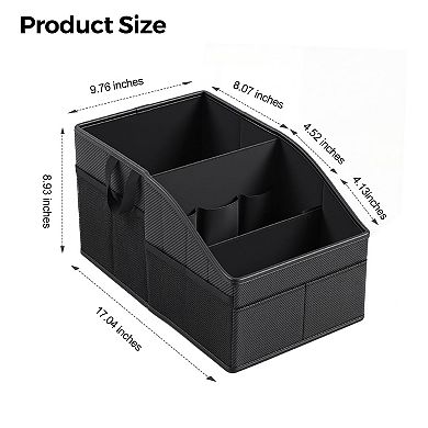 Sturdy PU Leather Car Organizer 33LB Capacity Multiple Pockets Universal Fit