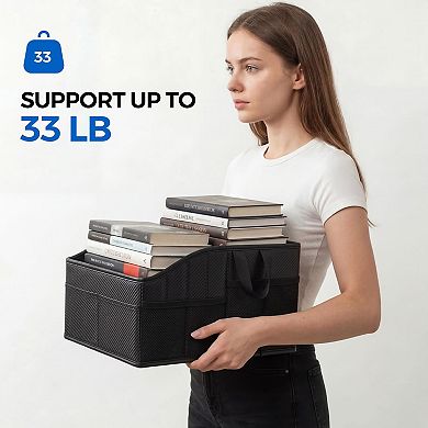 Sturdy PU Leather Car Organizer 33LB Capacity Multiple Pockets Universal Fit