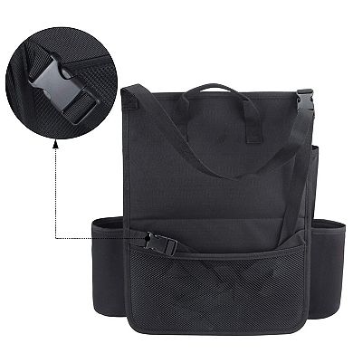 Car Front Seat Organizer Laptop/Tablet Storage, Adjustable Straps, Heavy Duty Nylon