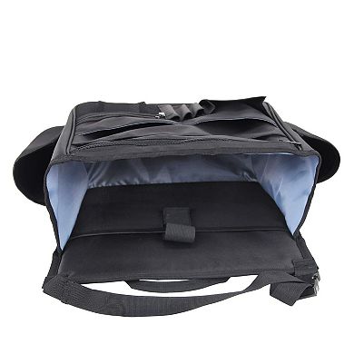 Car Front Seat Organizer Laptop/Tablet Storage, Adjustable Straps, Heavy Duty Nylon