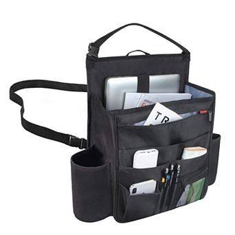 Car Front Seat Organizer Laptop/Tablet Storage, Adjustable Straps, Heavy Duty Nylon