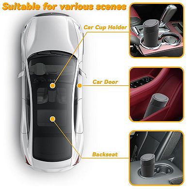 Car Trash Can Leakproof with 180 Bags Cup Holder Fit Easy Clean Multi-Scenario