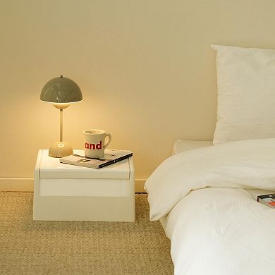Multifunctional ABS Plastic Nightstand with Removable Partition Easy Assembly