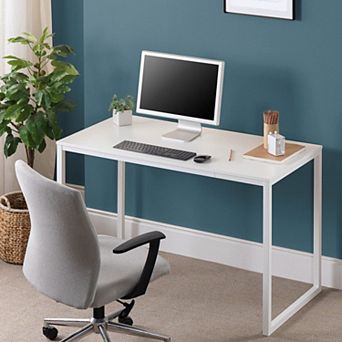 Modern Style Computer Workstation Desk Sturdy Easy Assembly