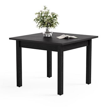 39Inch Square Dining Table 4People Compact Wooden Kitchen Living Room