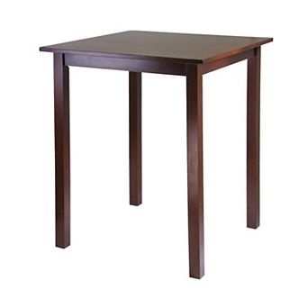 Solid Wood High Dining Table Seats 4 Compact Classic Design