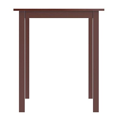 Solid Wood High Dining Table Seats 4 Compact Classic Design
