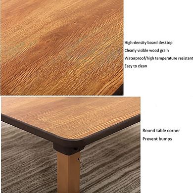 Japanese-style Foldable Square Low Table MDF Multi-function for Tatami Bay Window