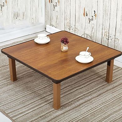 Japanese-style Foldable Square Low Table MDF Multi-function for Tatami Bay Window