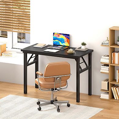 Folding Computer Desk Portable Activity Table Fully Assembled Heavy Duty Stable