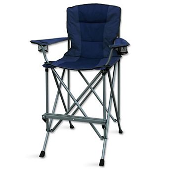 Extra Tall Folding Chair 31" Seat Height 300Lbs Capacity Portable Collapsible for Camping Home Patio