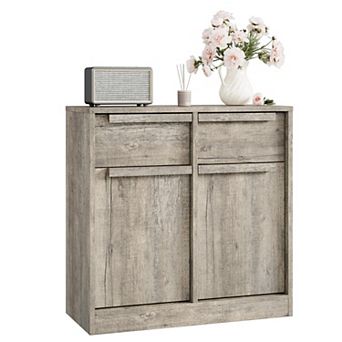 Sideboard Buffet Cabinet 2 Drawers Large Coffee Storage Modern Table for Kitchen Dining Room Living