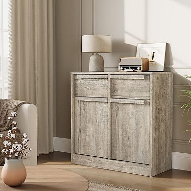 Sideboard Buffet Cabinet 2 Drawers Large Coffee Storage Modern Table for Kitchen Dining Room Living