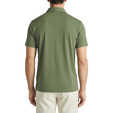 Offleisure Men's Button Front Seamless Short Sleeve Shirt