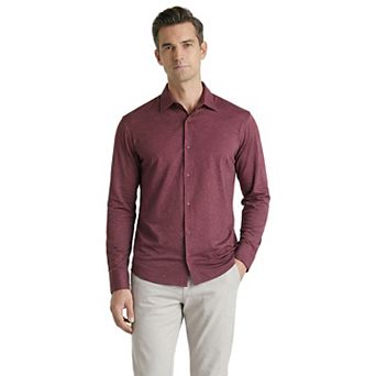 Offleisure Men's Mélange Seamless Long Sleeve Shirt