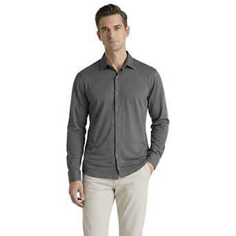 Offleisure Men's Mélange Seamless Long Sleeve Shirt