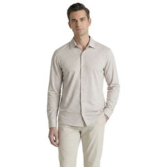 Offleisure Men's Mélange Seamless Long Sleeve Shirt