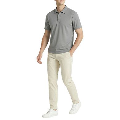 Offleisure Men's Slim Fit Seamless Polo Shirt