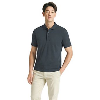 Offleisure Men's Slim Fit Seamless Polo Shirt