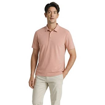 Offleisure Men's Slim Fit Seamless Polo Shirt